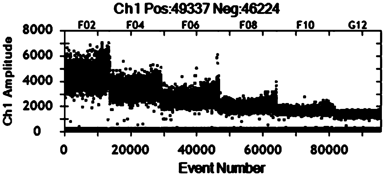 Digital PCR method and detection kit for detecting HER2 copy number variation in breast cancer