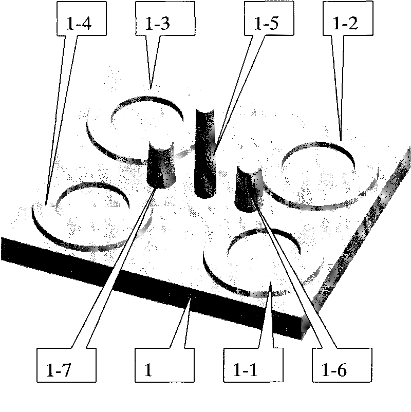 One-box four-type casting process of brake disk