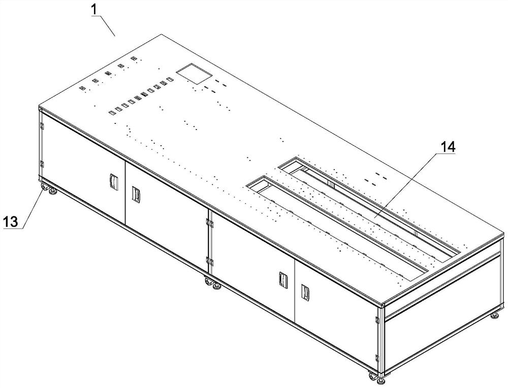 Sealing strip threading equipment