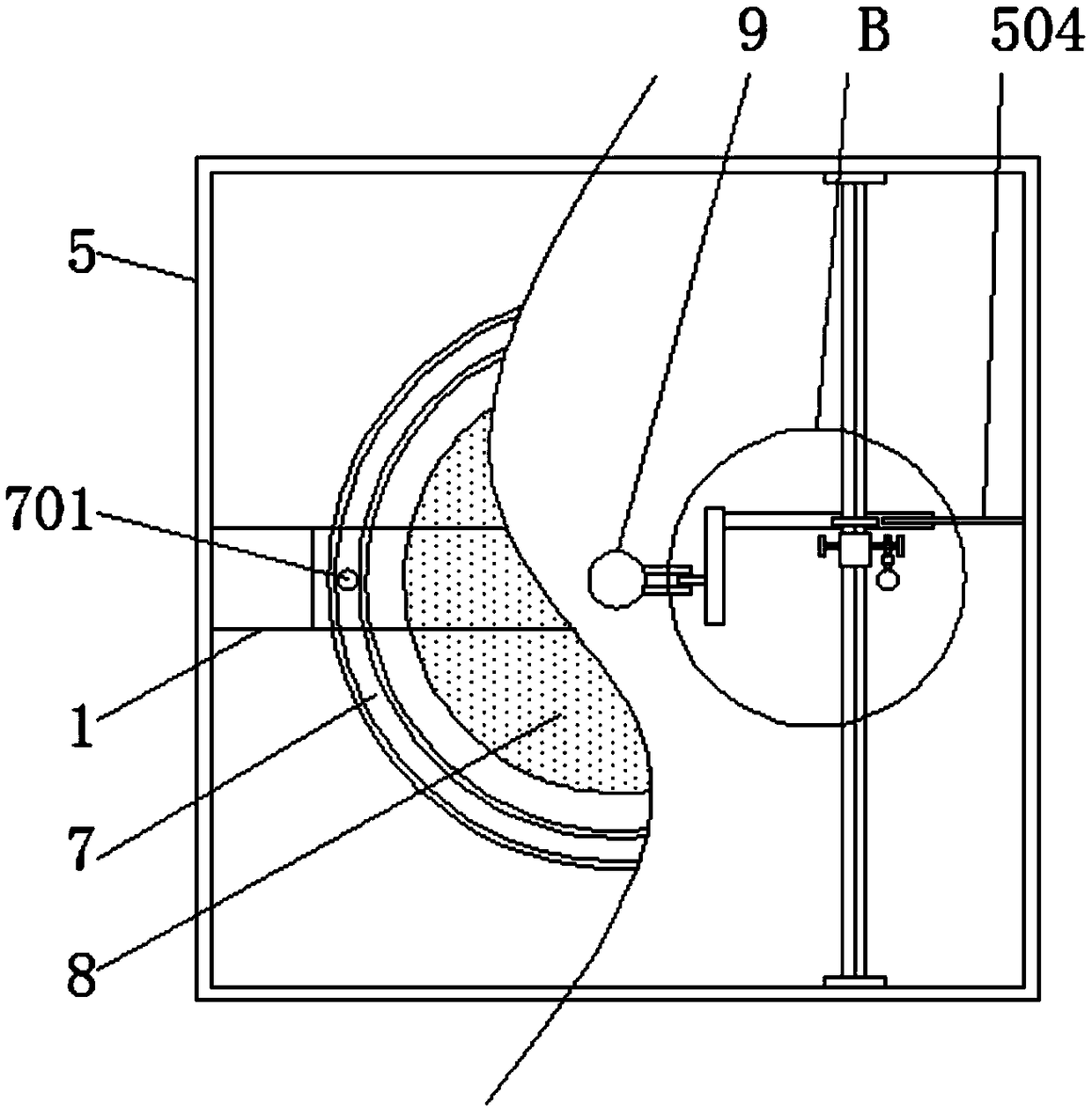 Grinding device for hardware machining