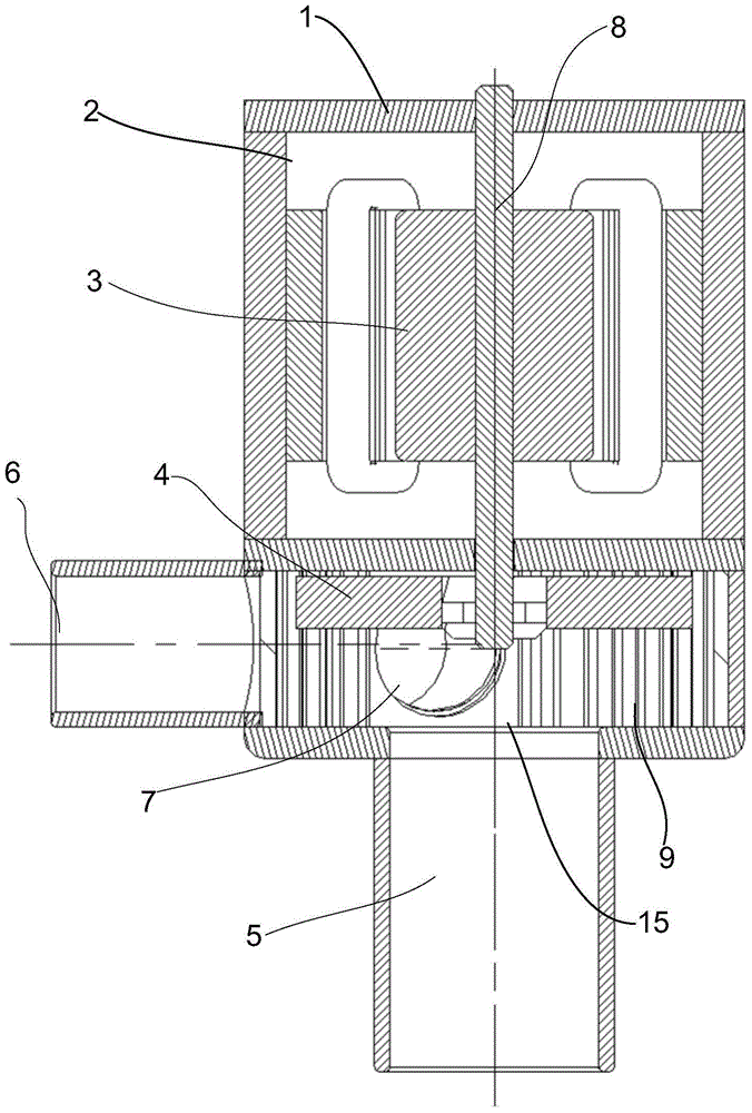 A water pump and a clothing care machine with the water pump