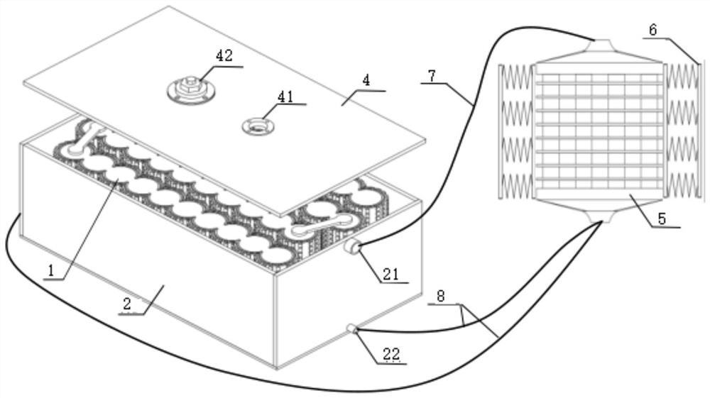 A vibration-enhanced battery thermal management and thermal safety protection device