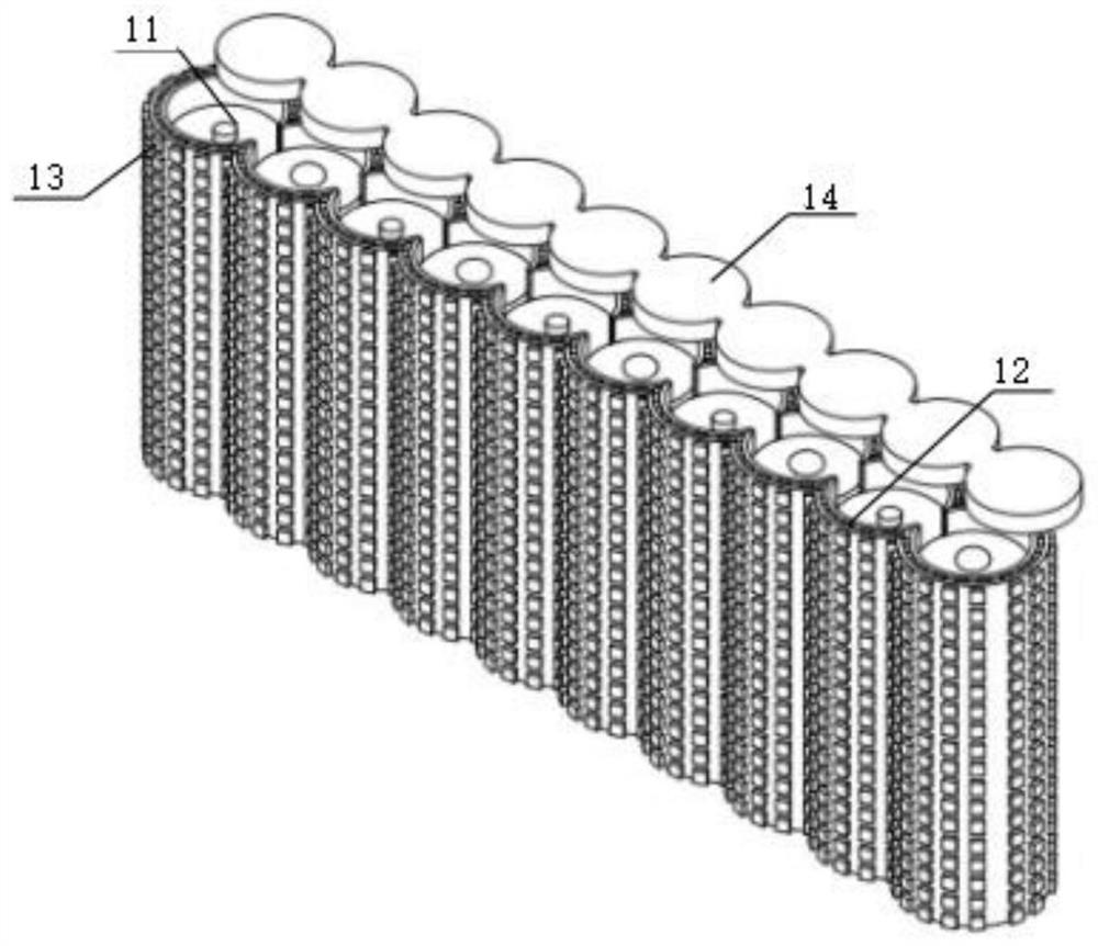 A vibration-enhanced battery thermal management and thermal safety protection device