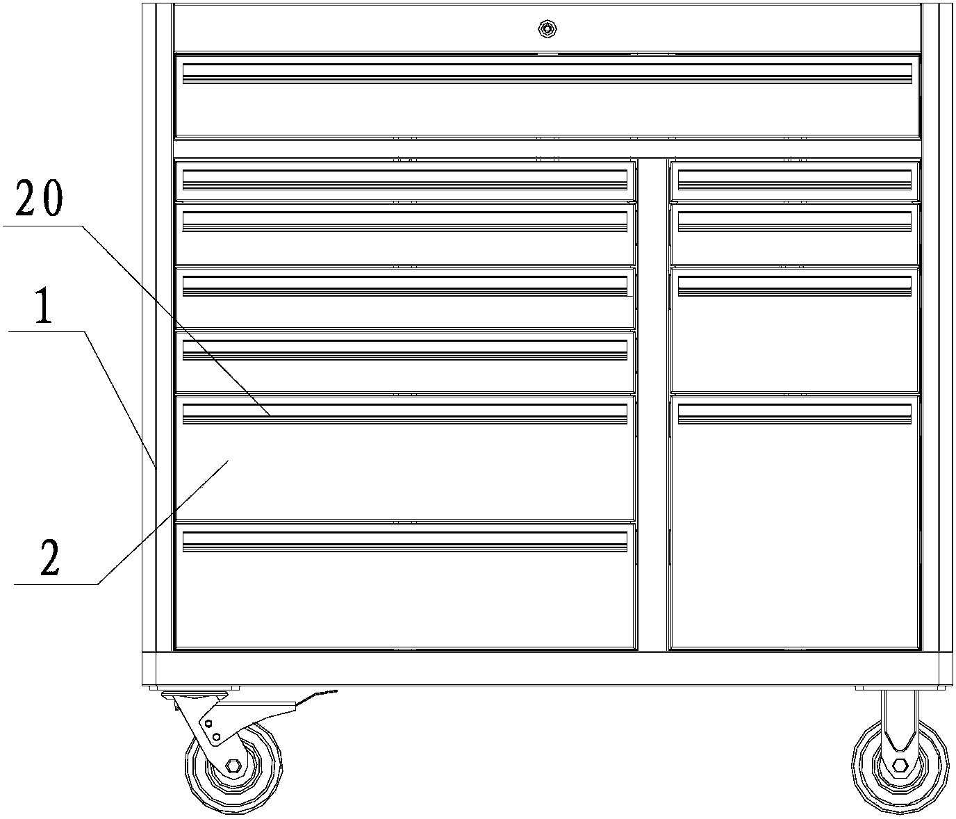 Storage pocket on tool case