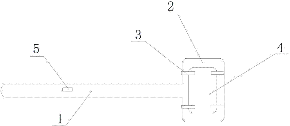 Vehicle-borne access card extension hand device