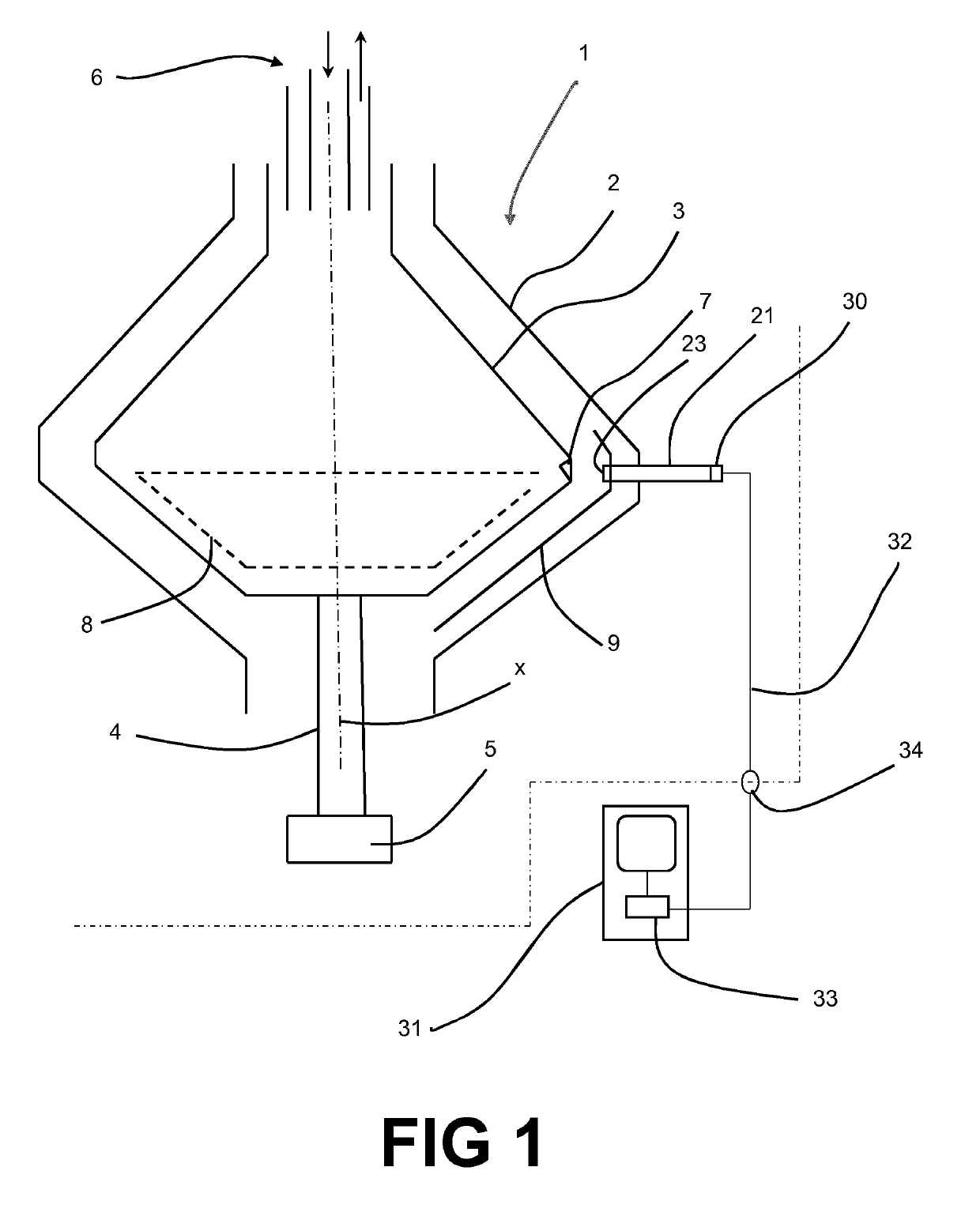 Centrifugal separator with a sensor device