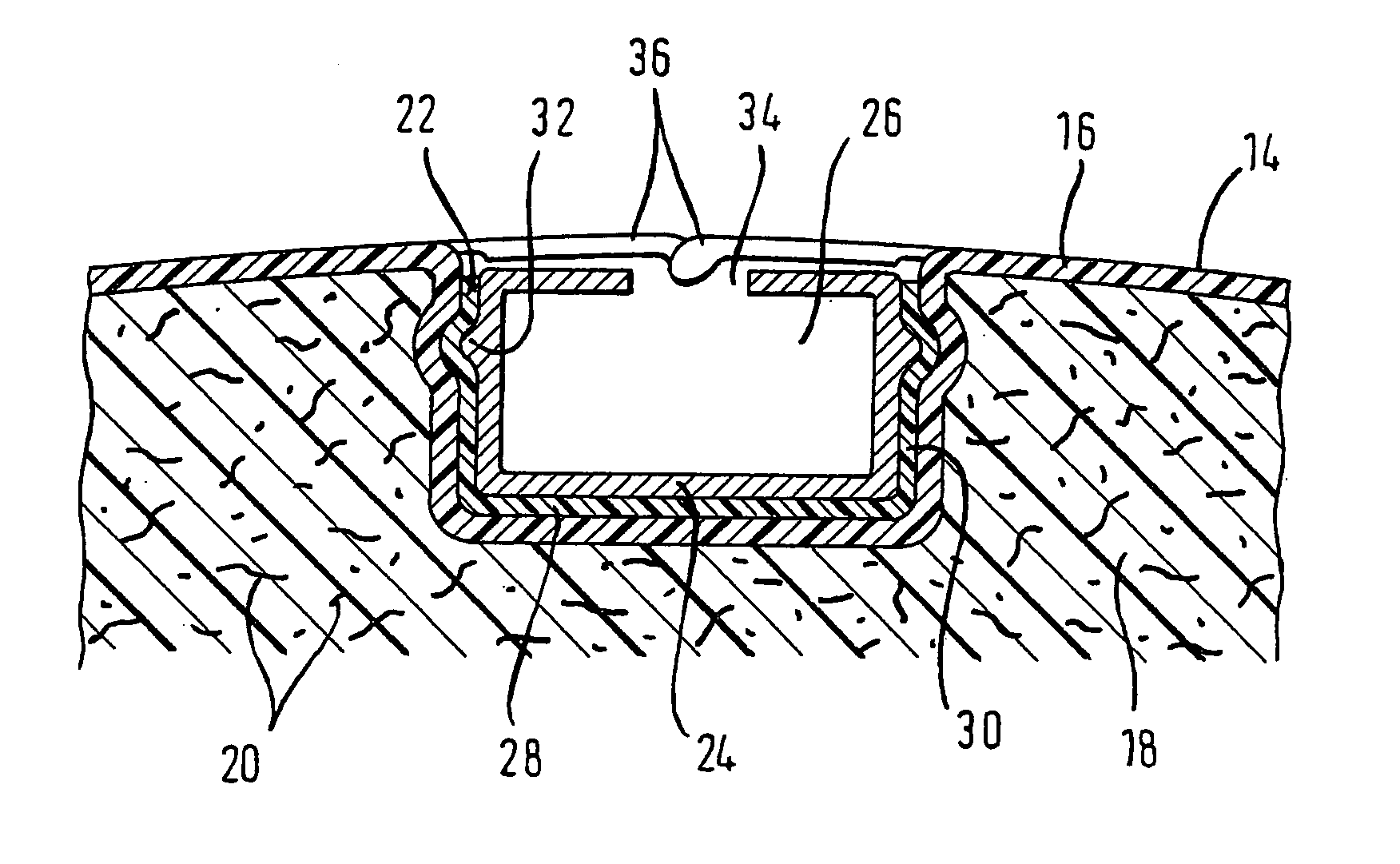 Composite component, in particular, a car body attachment part for a motor vehicle