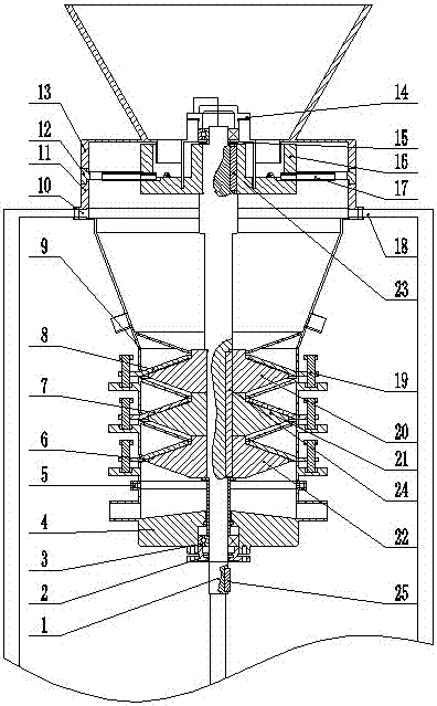 A collision grinding type ultrafine pulverization device