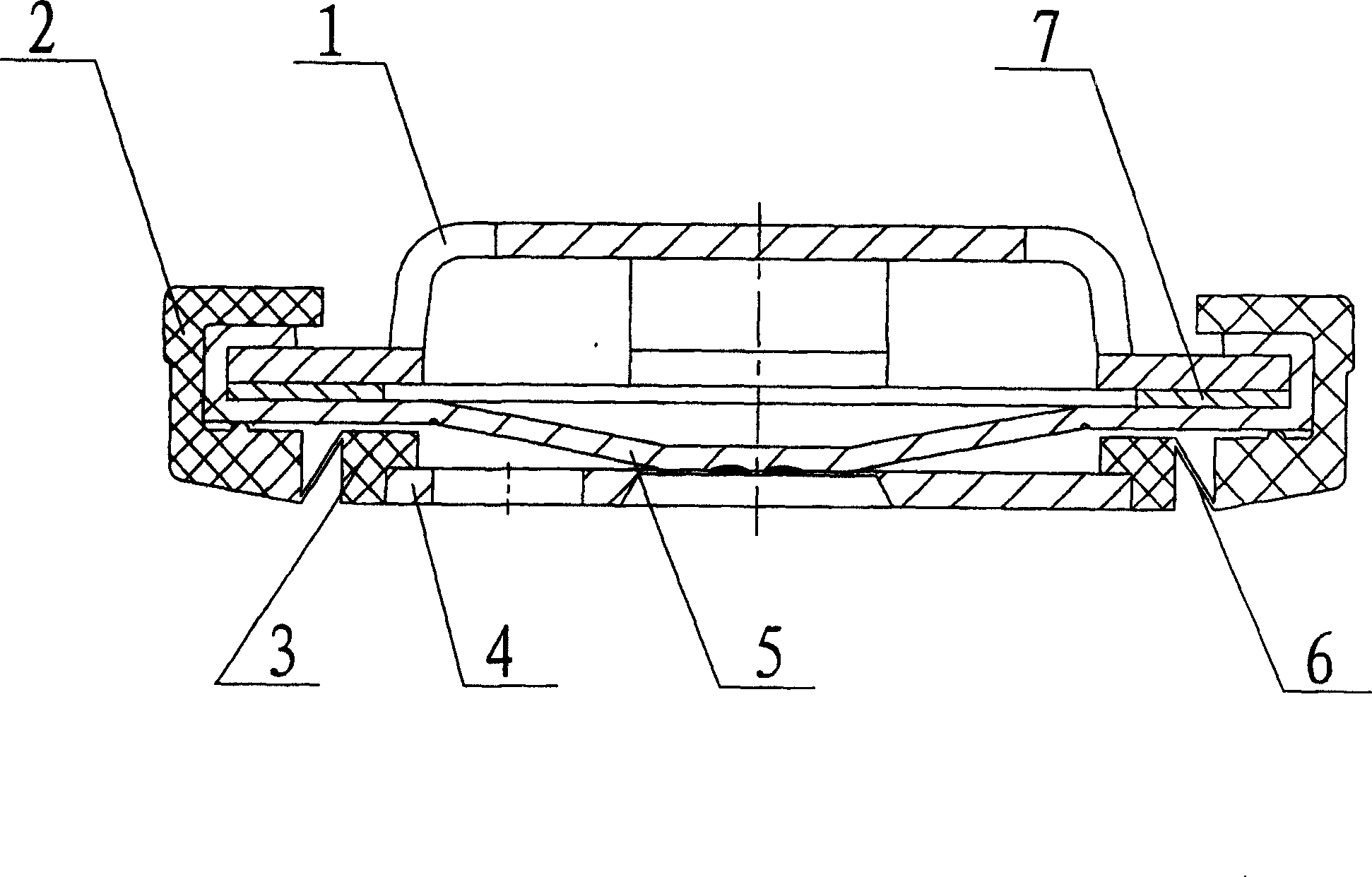 Cylindrical lithium-ion battery cap against improper-open and leakage