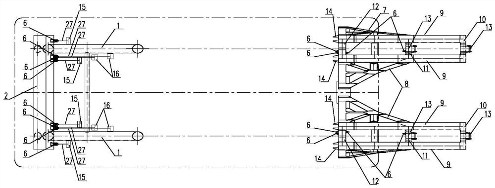 Offshore heavy-load low-clearance luffing crane