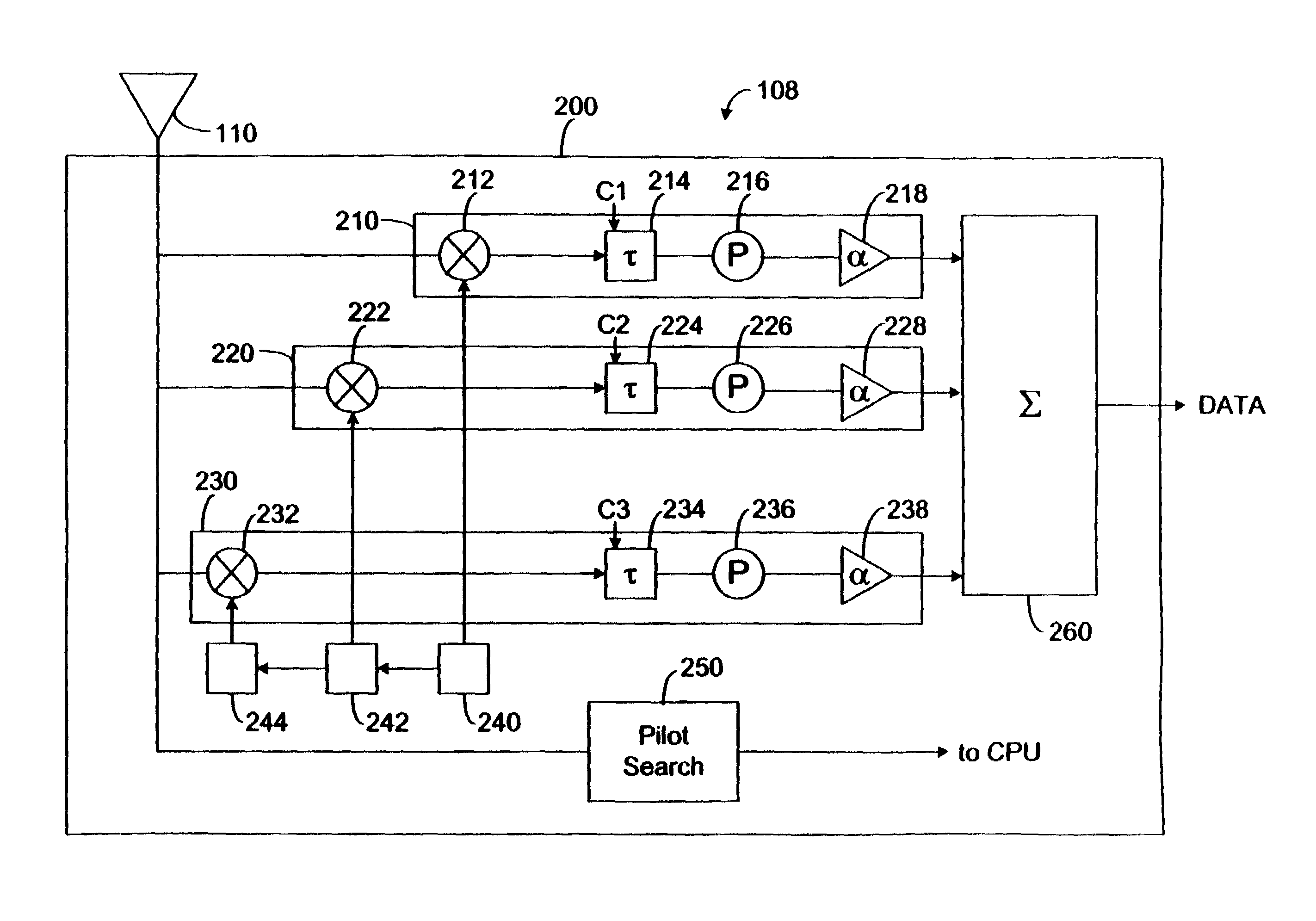 Forward link time delay for distributed antenna system