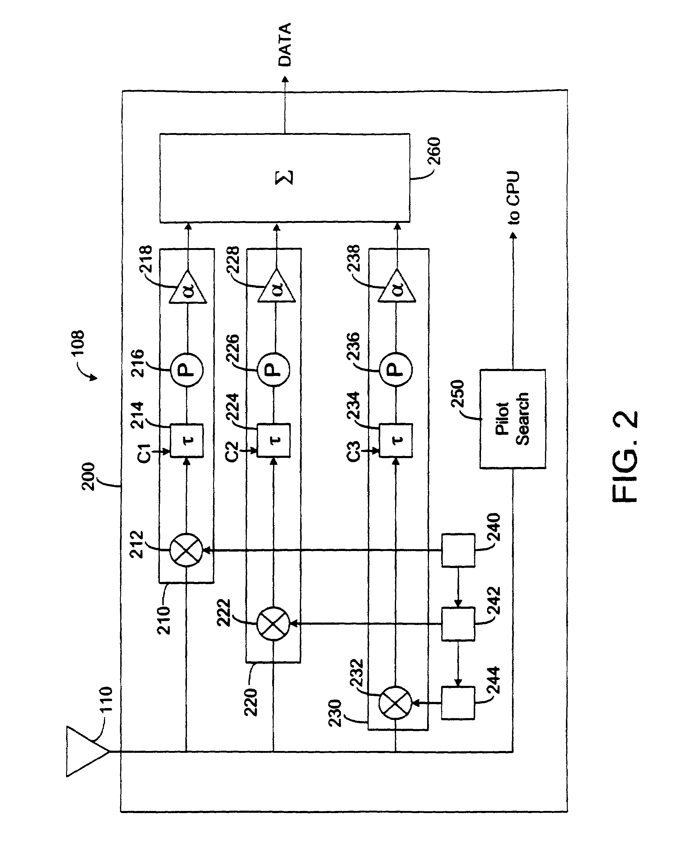 Forward link time delay for distributed antenna system