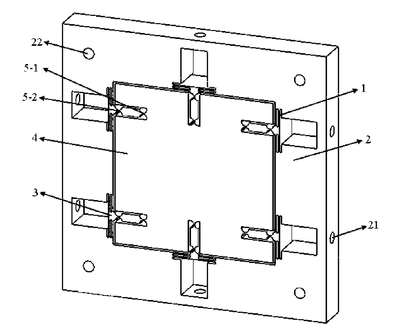 Three-degree of freedom flexible precision positioning workbench