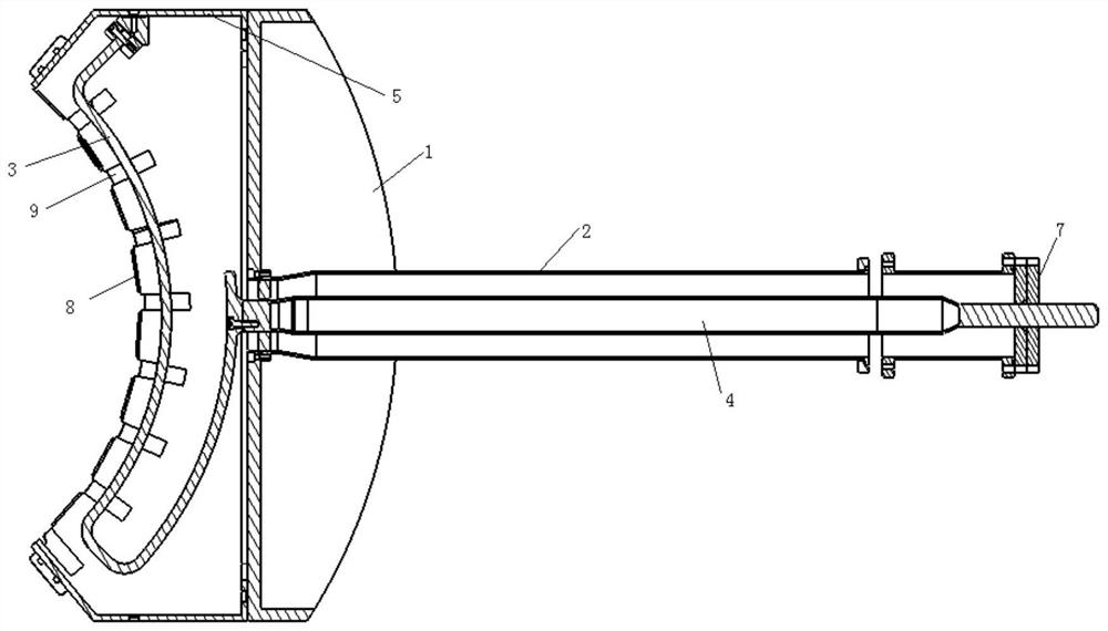 Low RF sheath, high flexibility multi-element array RF wave heating antenna