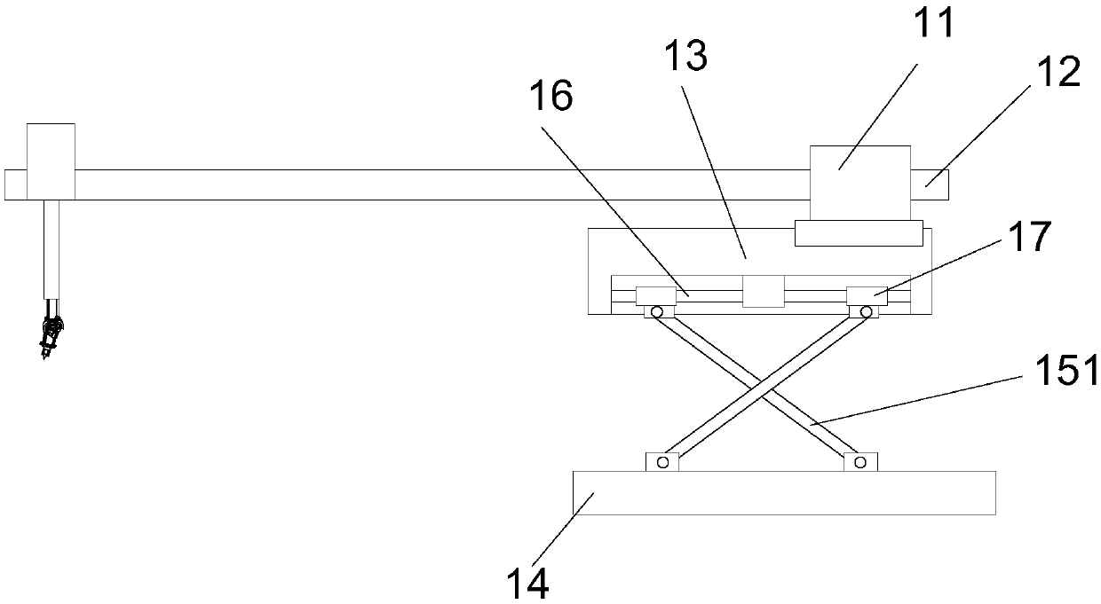 Mechanical arm structure for cultural relic repair