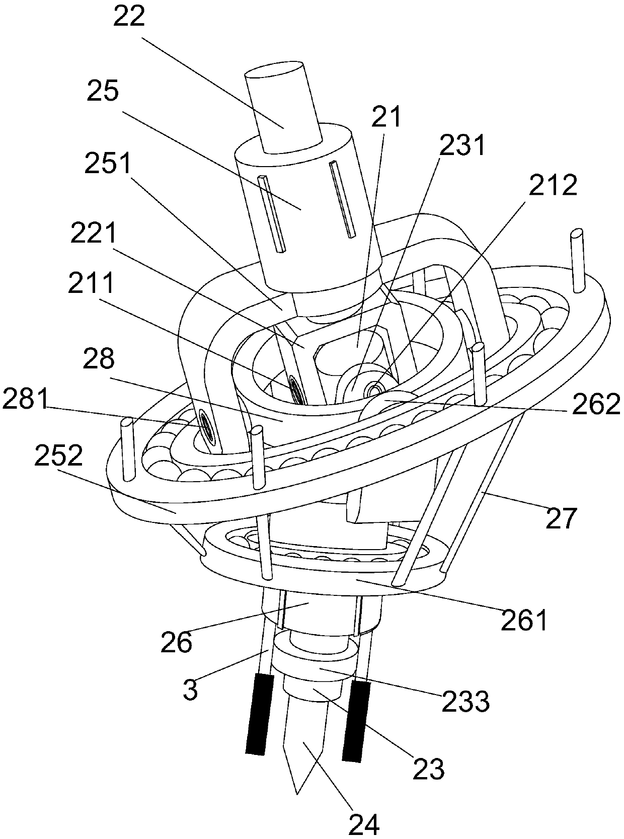 Mechanical arm structure for cultural relic repair