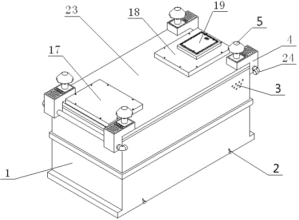 Total-buried nonmetal casing prefabricated type intelligent transformer station