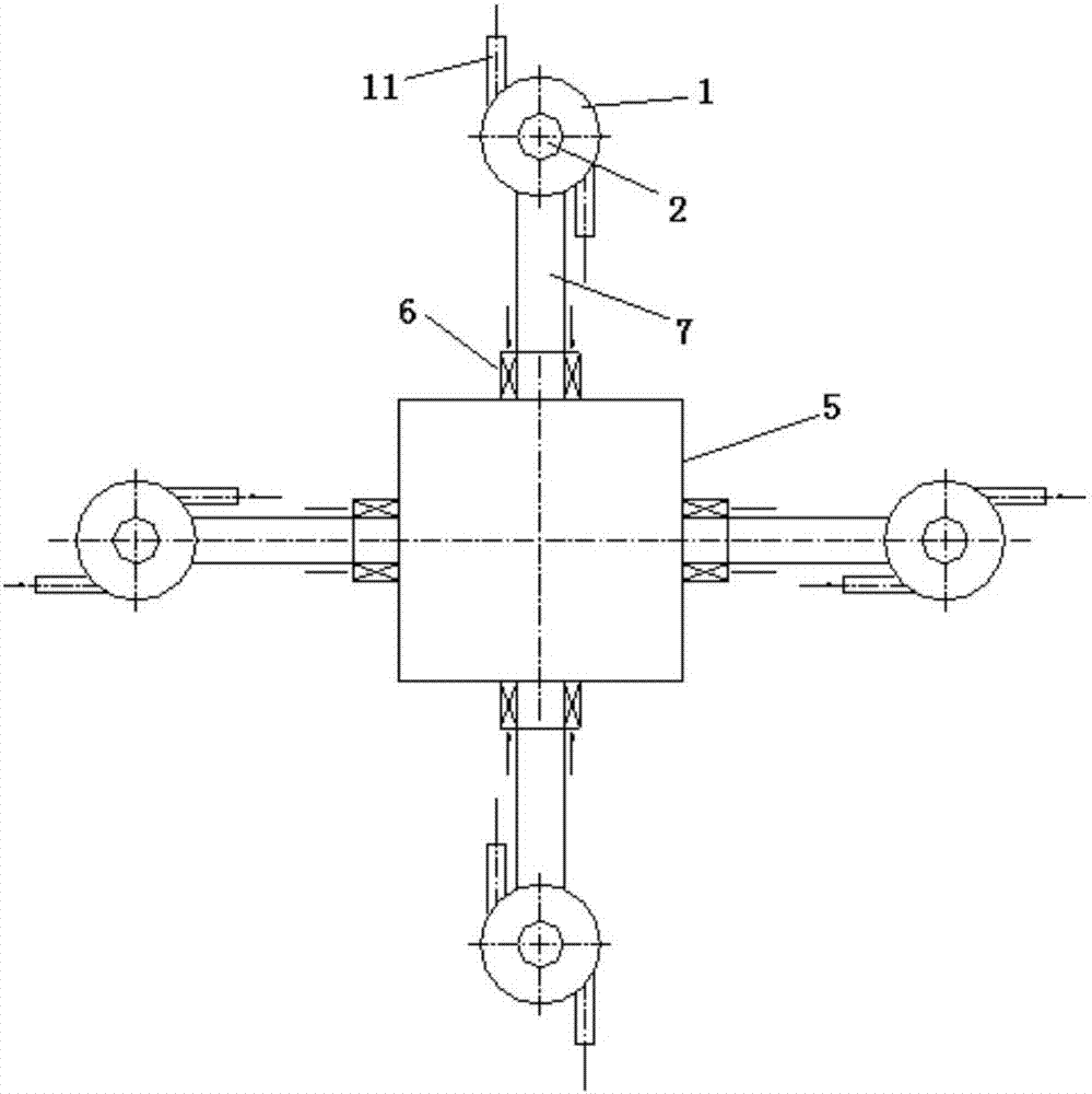 A lignite semi-coke lean oxygen combustion boiler