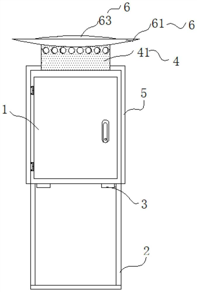 Outdoor power distribution cabinet