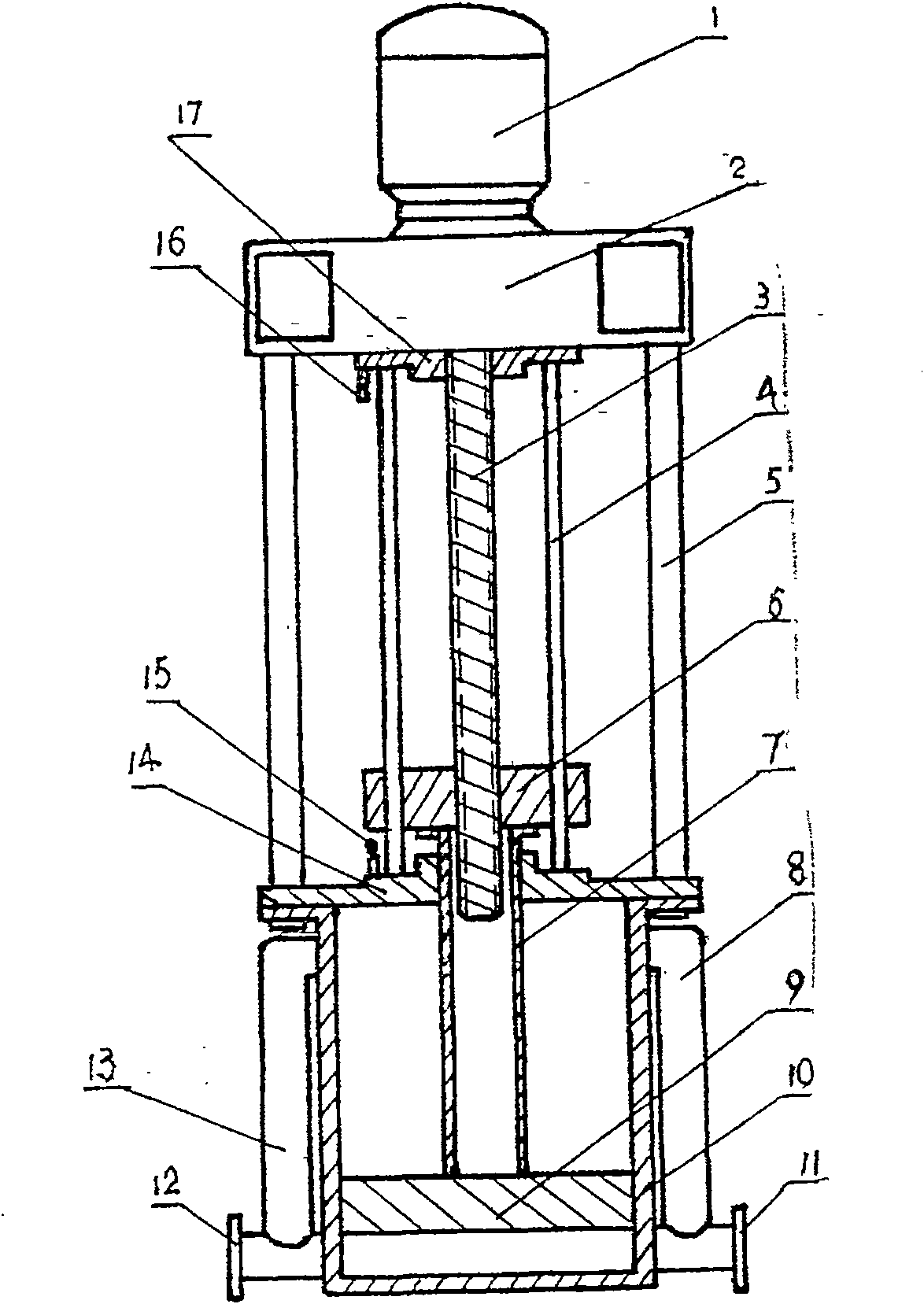 Screw piston pump