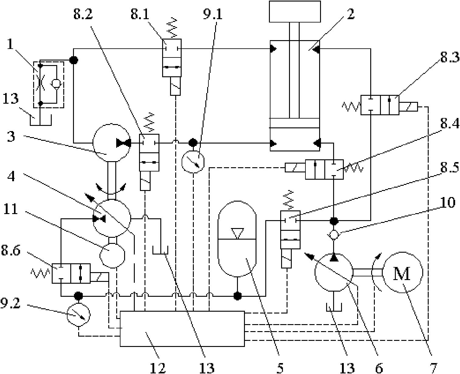 Excavator energy-recuperation system