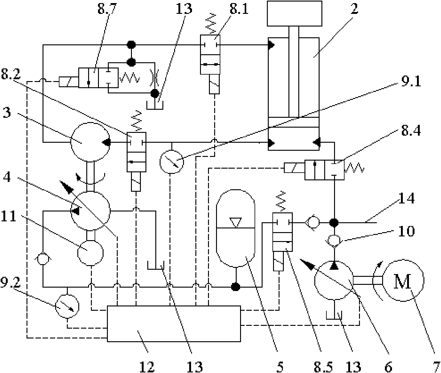 Excavator energy-recuperation system