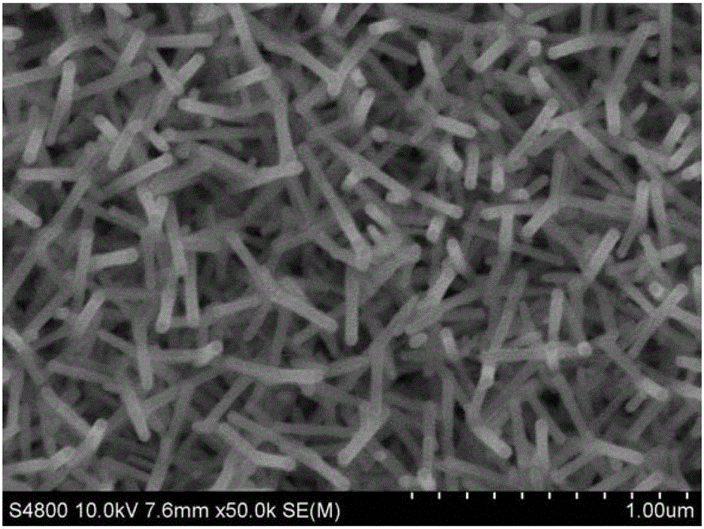 A kind of led tube core with ito nano-column mesh film and preparation method thereof