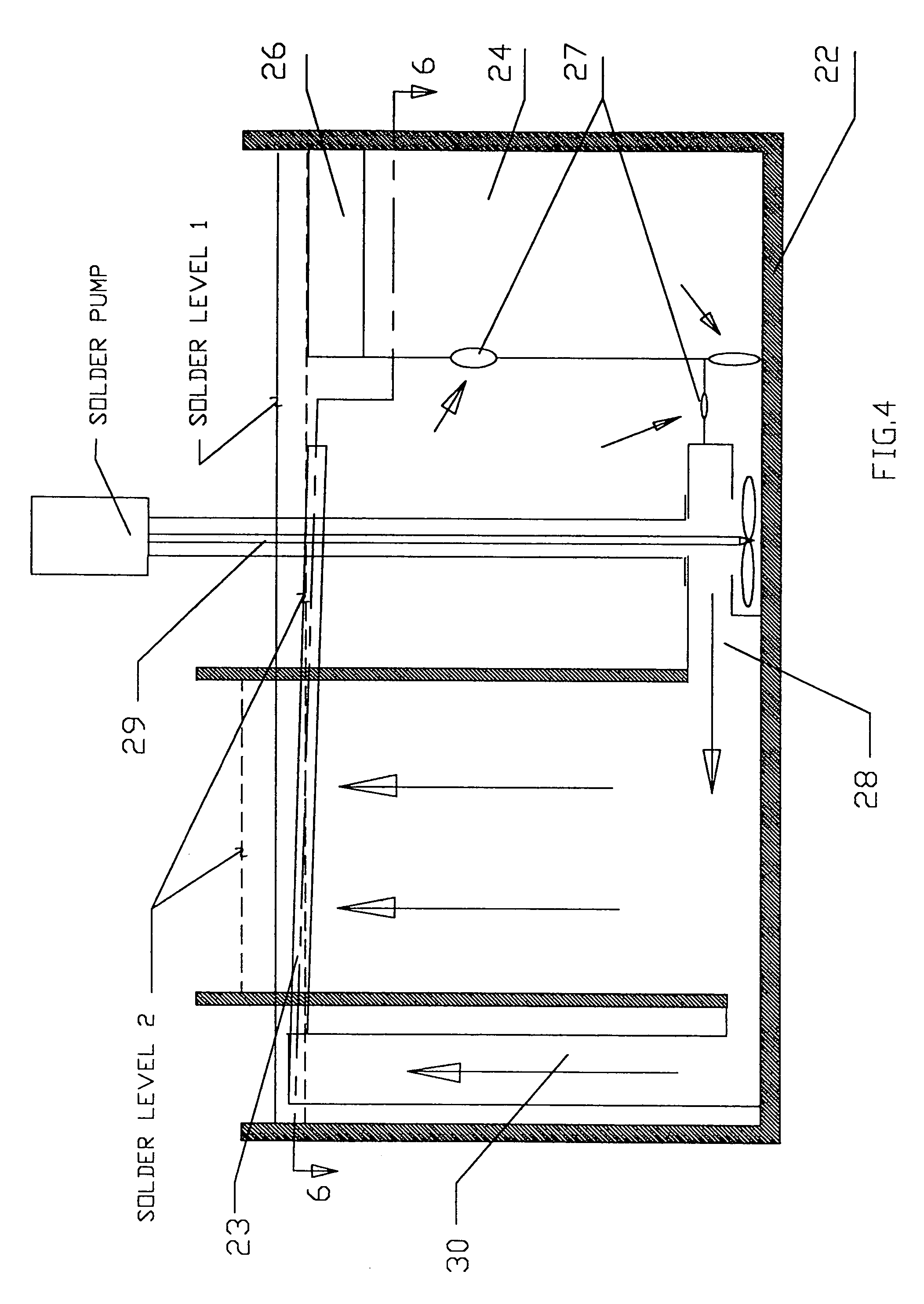 Apparatus and method for recycling of dross in a soldering apparatus