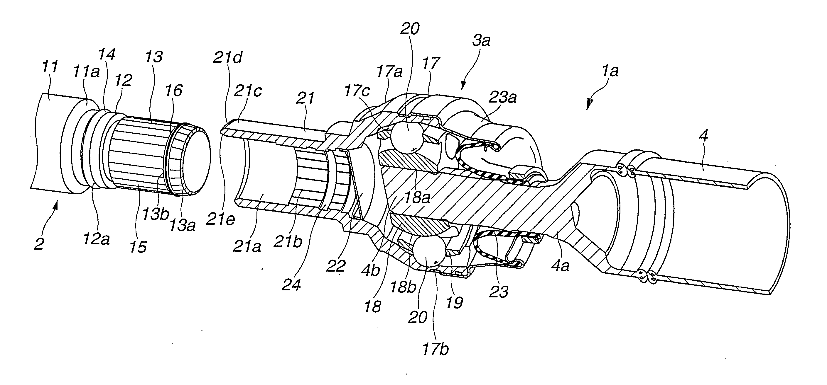 Propeller Shaft and Constant Velocity Universal Joint Used Therein