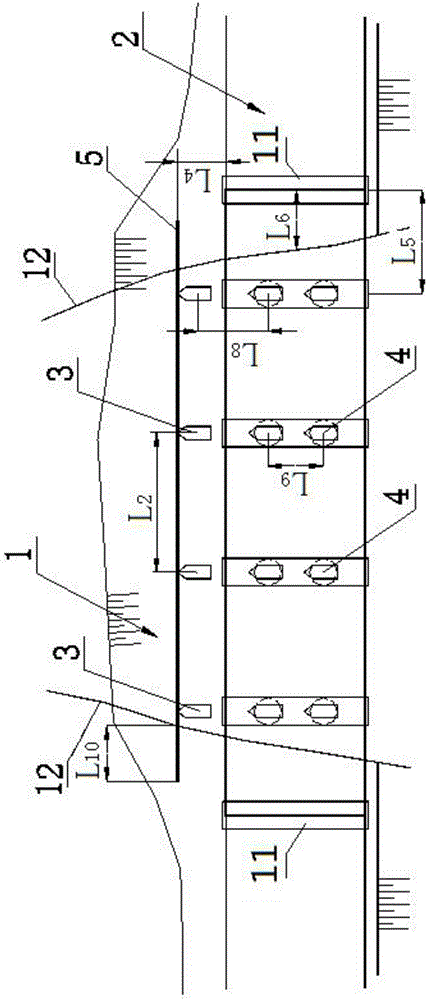 Method for highway or railway to pass through large and medium congelifraction clastic flow areas