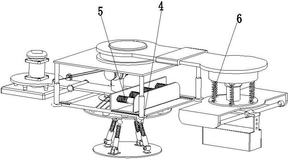 Full-automatic actuating device of building indoor floor tile laying machine