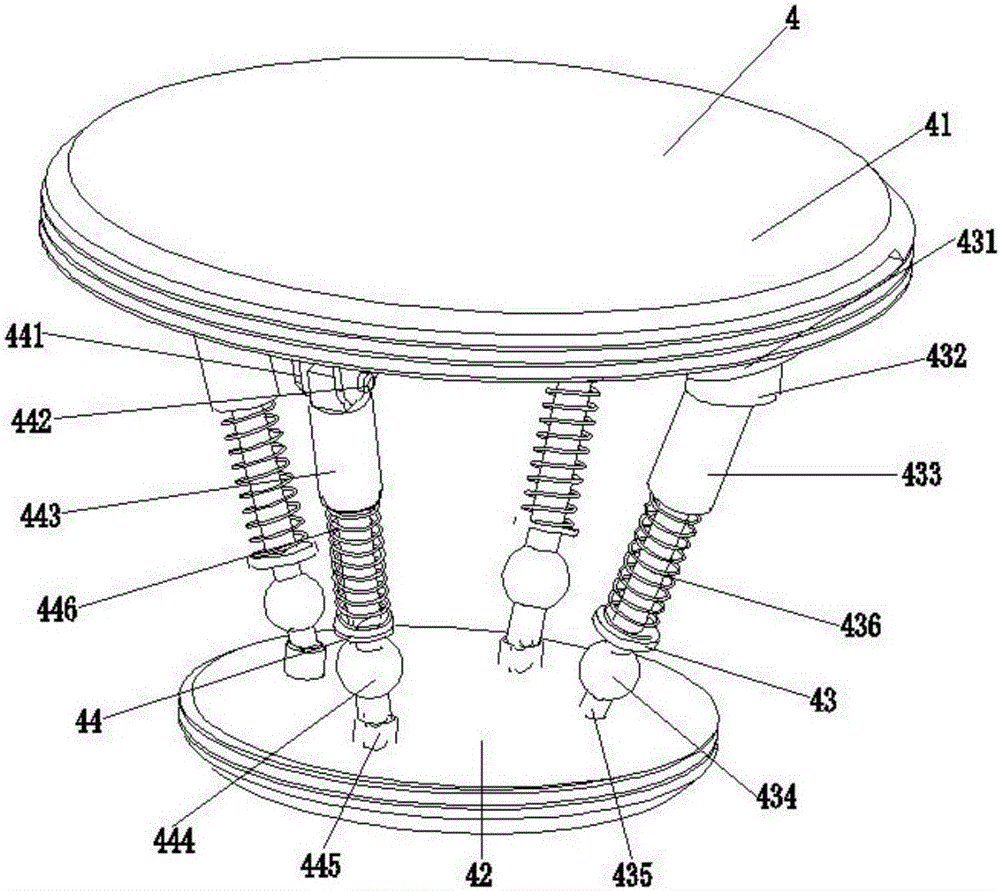 Full-automatic actuating device of building indoor floor tile laying machine