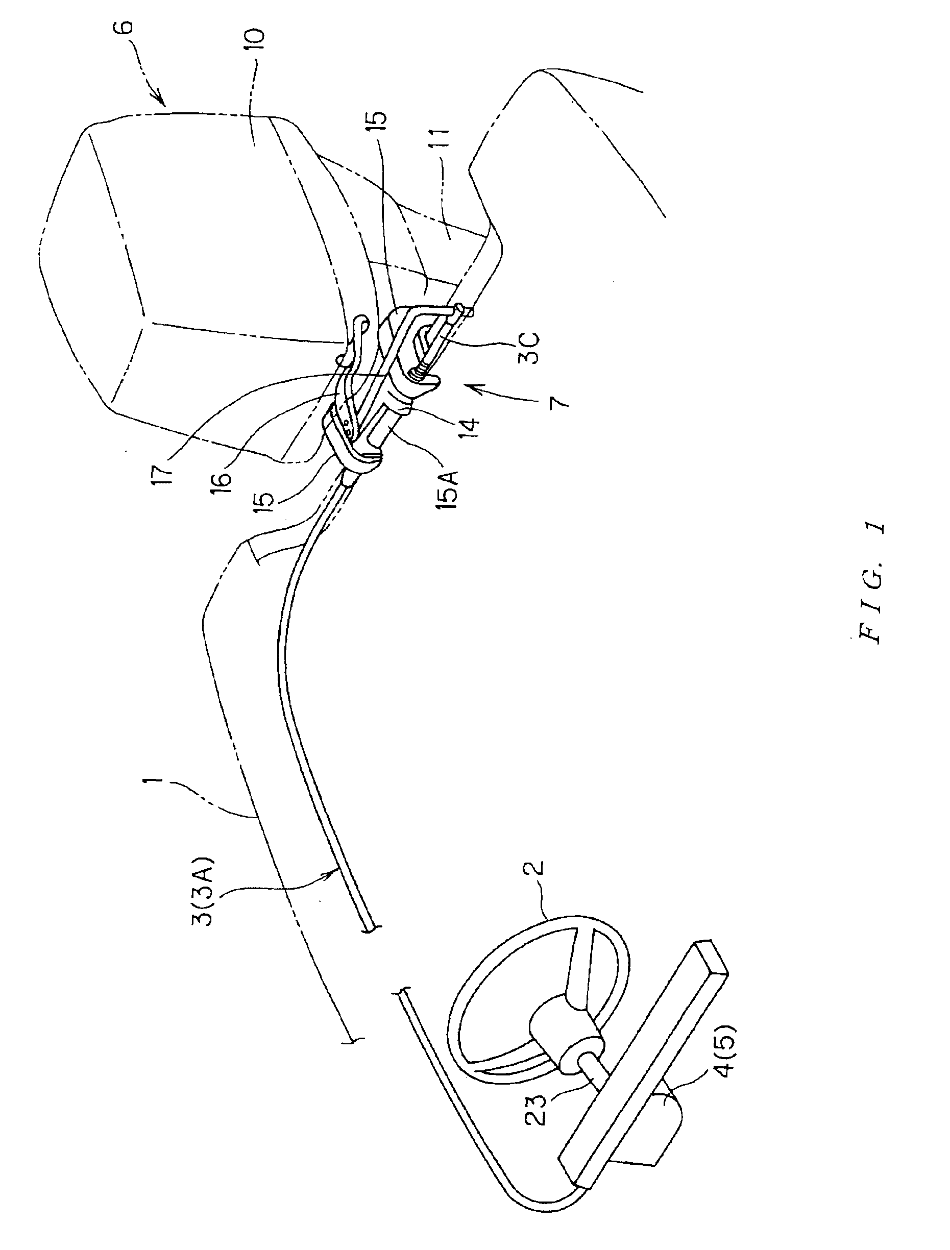 Power steering device for boat with outboard motor