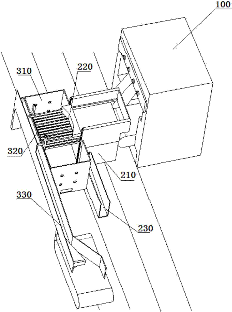 Water temperature cooling circulating system in bearing part quenching water tank