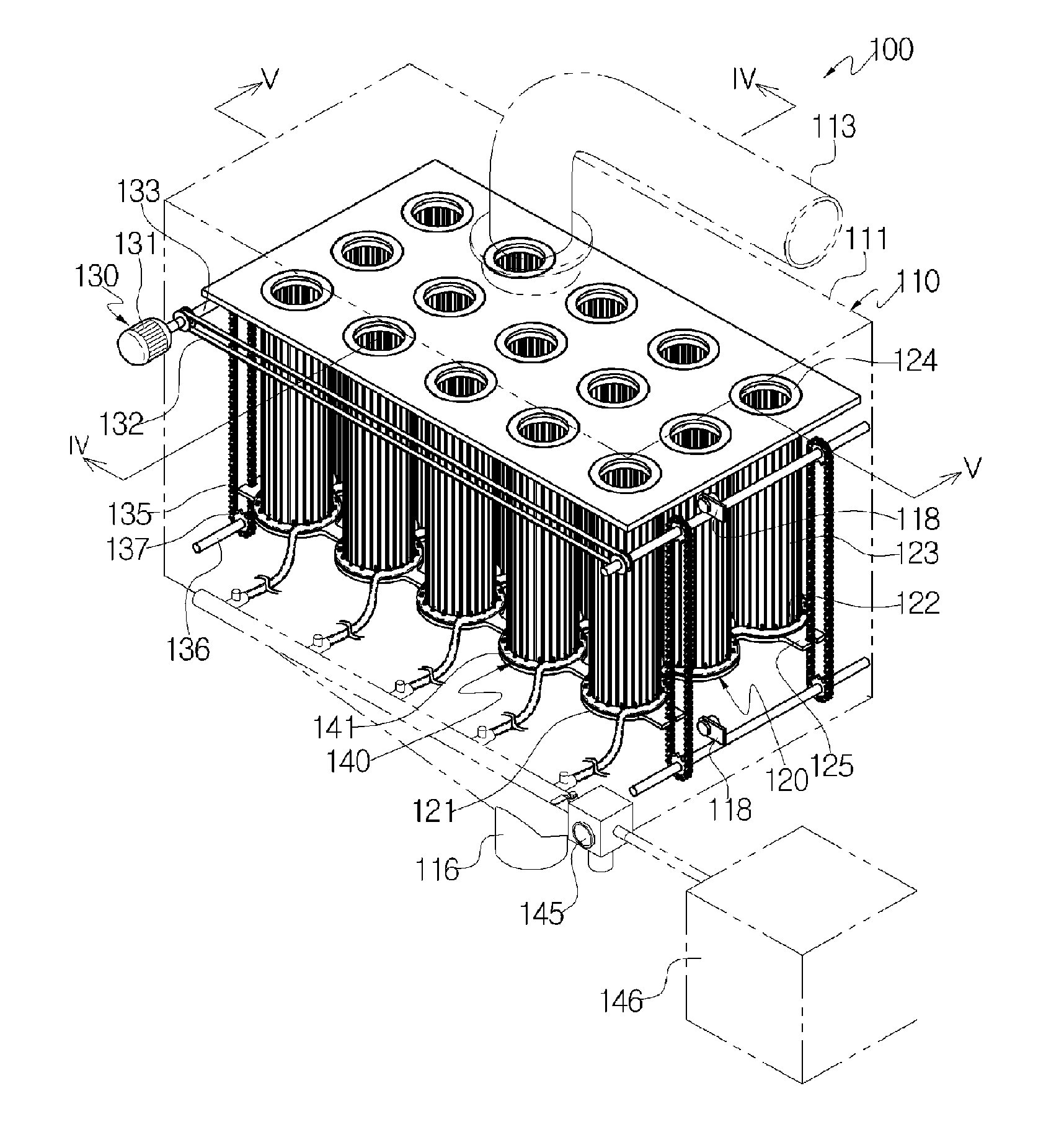 Filter dust collector