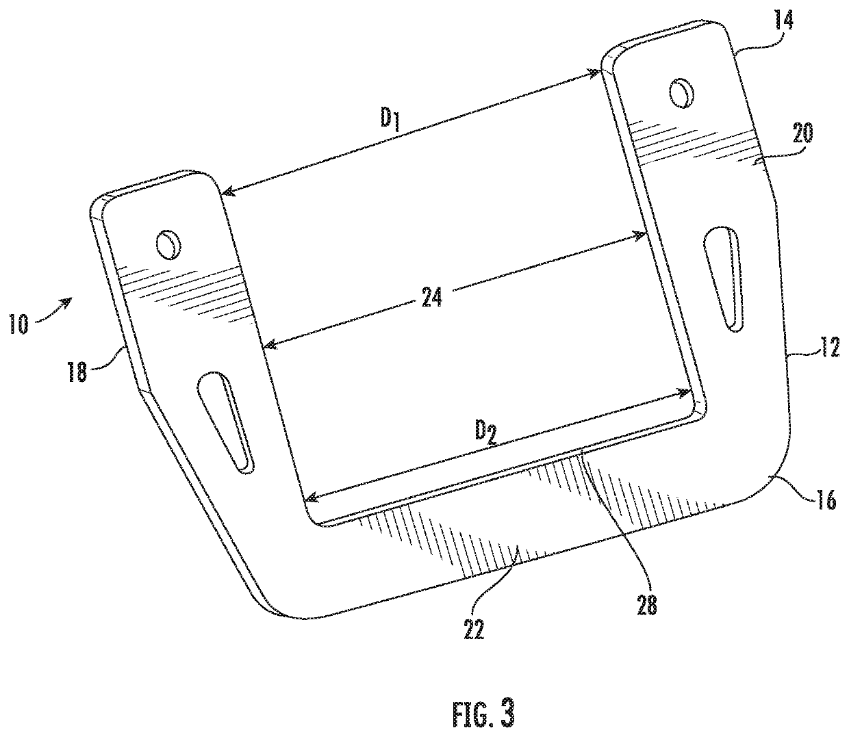 Storage mount for hitch equipment