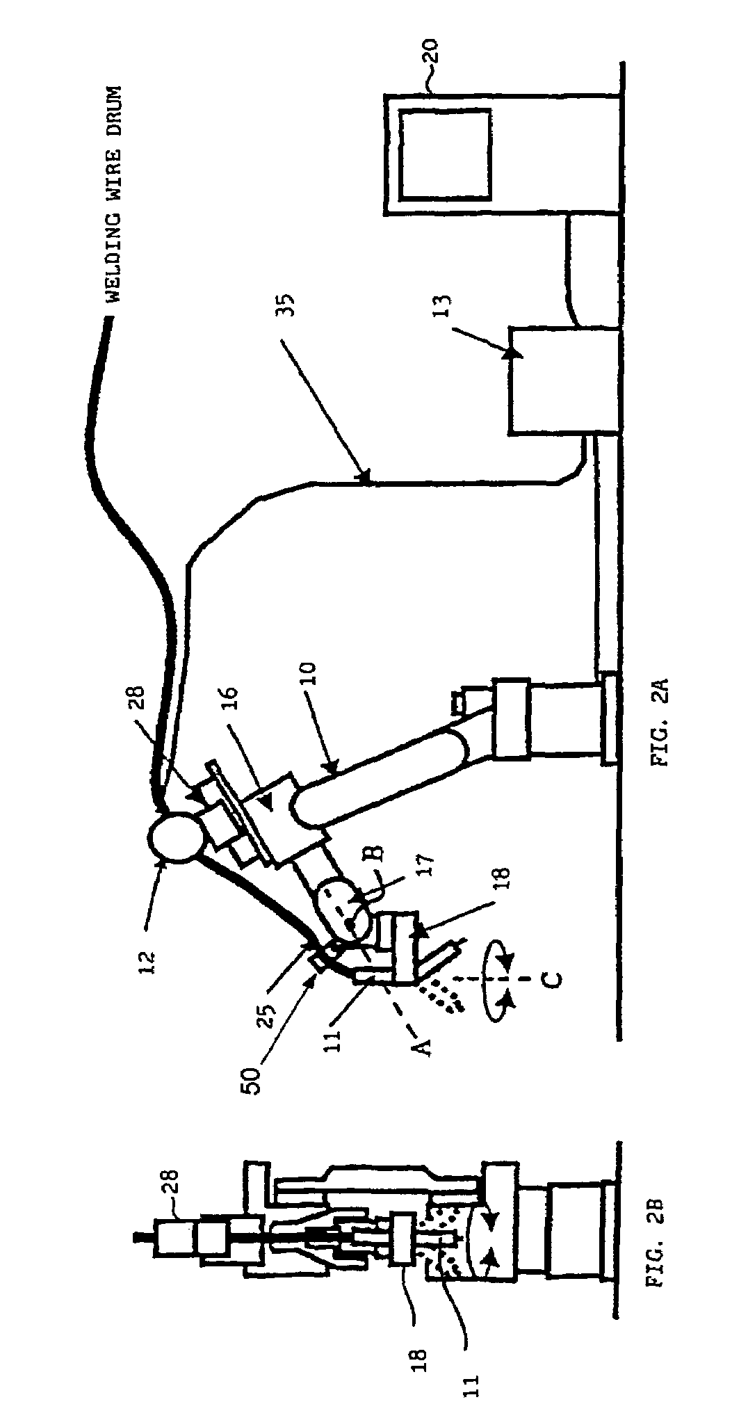 Torch cable accommodating structure of arc welding robot