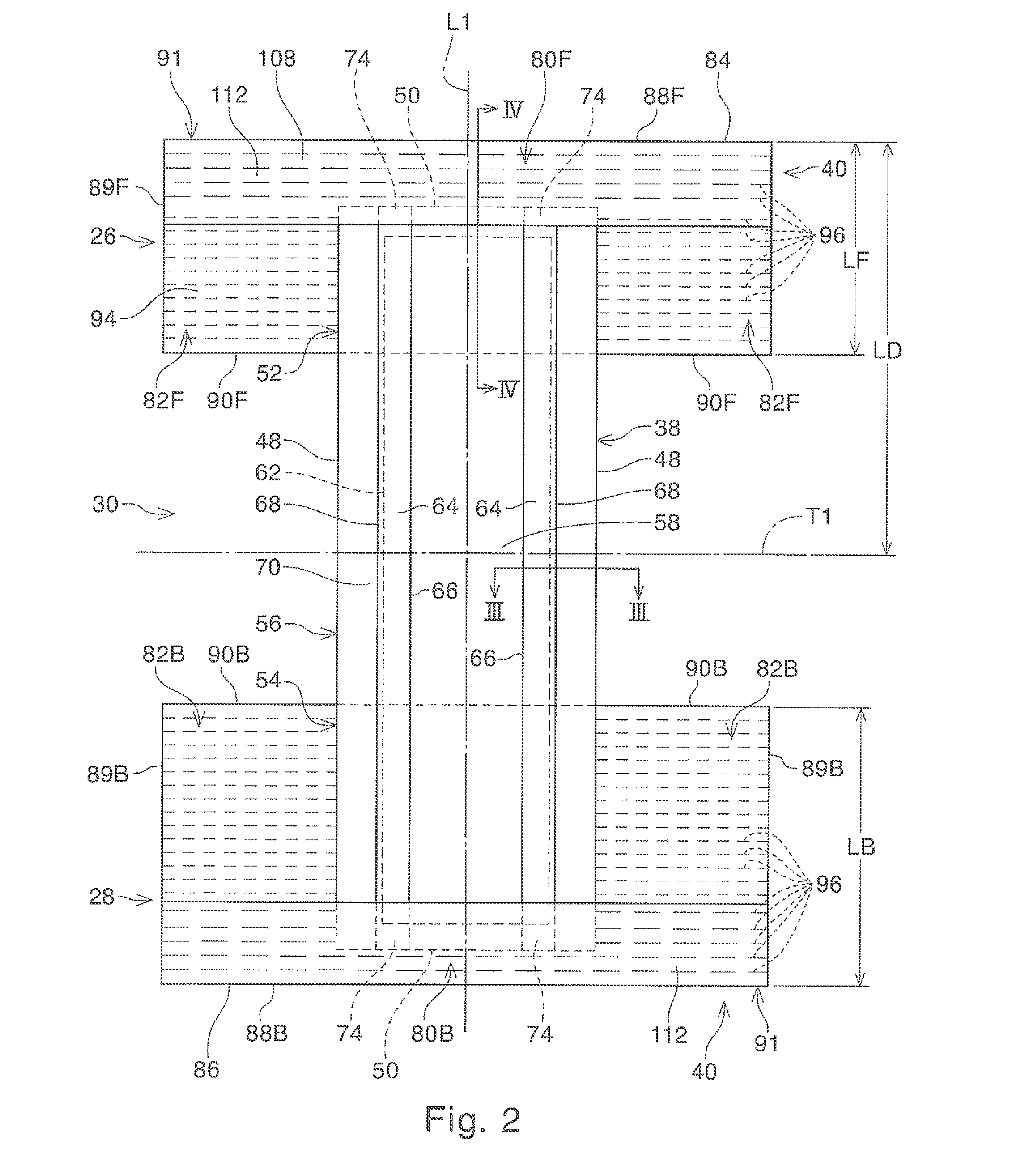 Elastic Member Cutting Roll System, Method, and Absorbent Article Made Therefrom