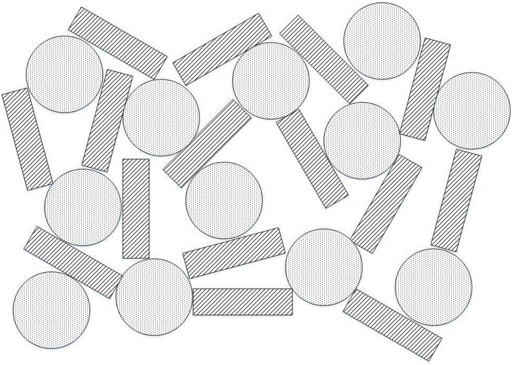 Low-filling high-heat-conductivity organic-inorganic compound