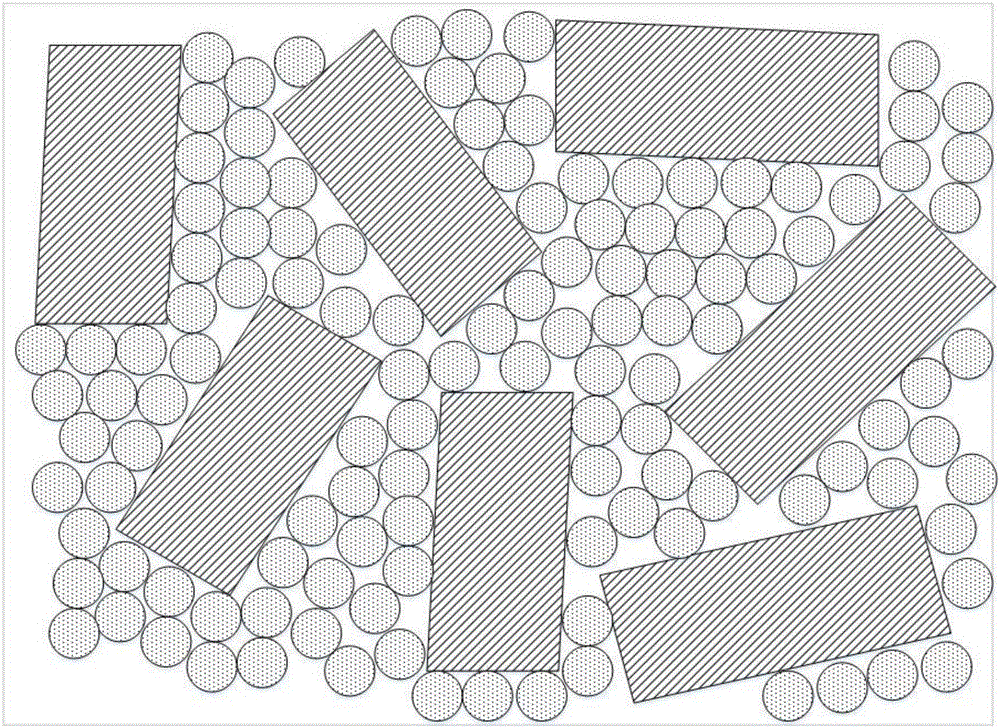 Low-filling high-heat-conductivity organic-inorganic compound