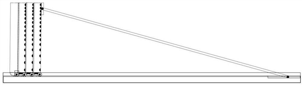 Large-area light source structure with laminated adjustable light-emitting areas