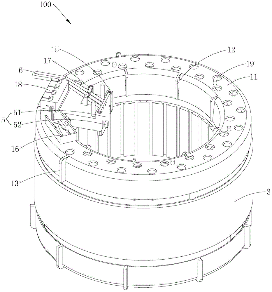 Stator winding end insulation frame, plastic-packaging stator assembly, and plastic-packaging motor