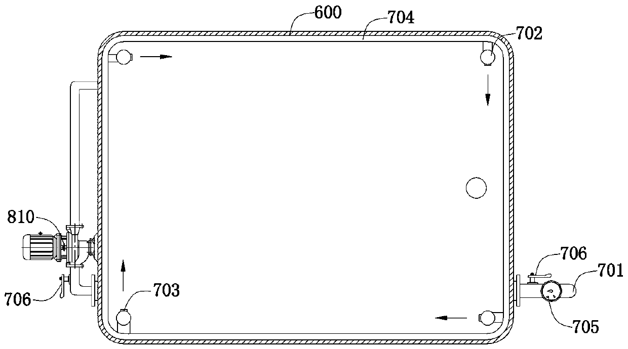 Mortar stirring and spraying system for squarer