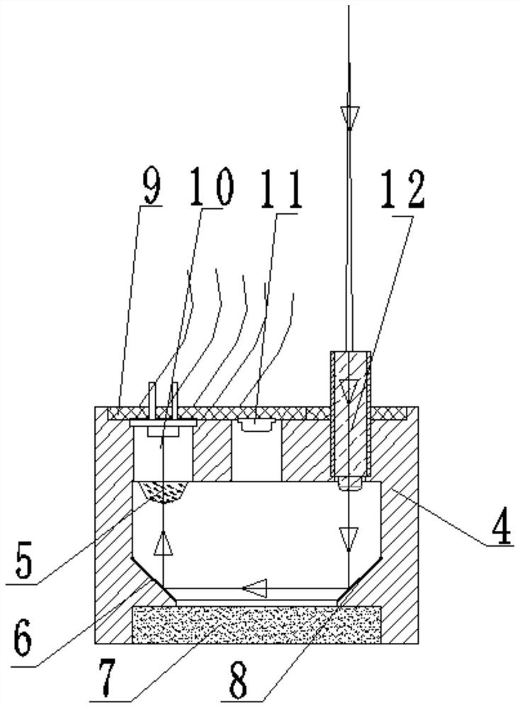 Diffusion type spectral absorption methane probe with explosion-proof performance