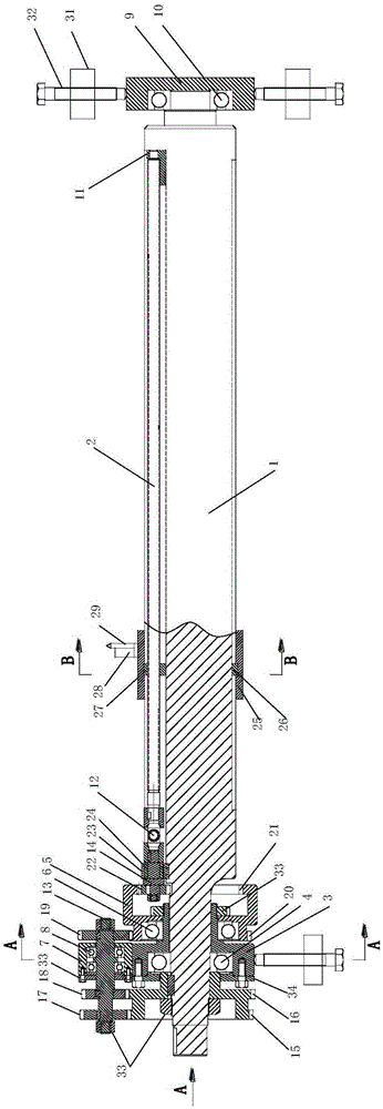 Cylindrical hole boring device