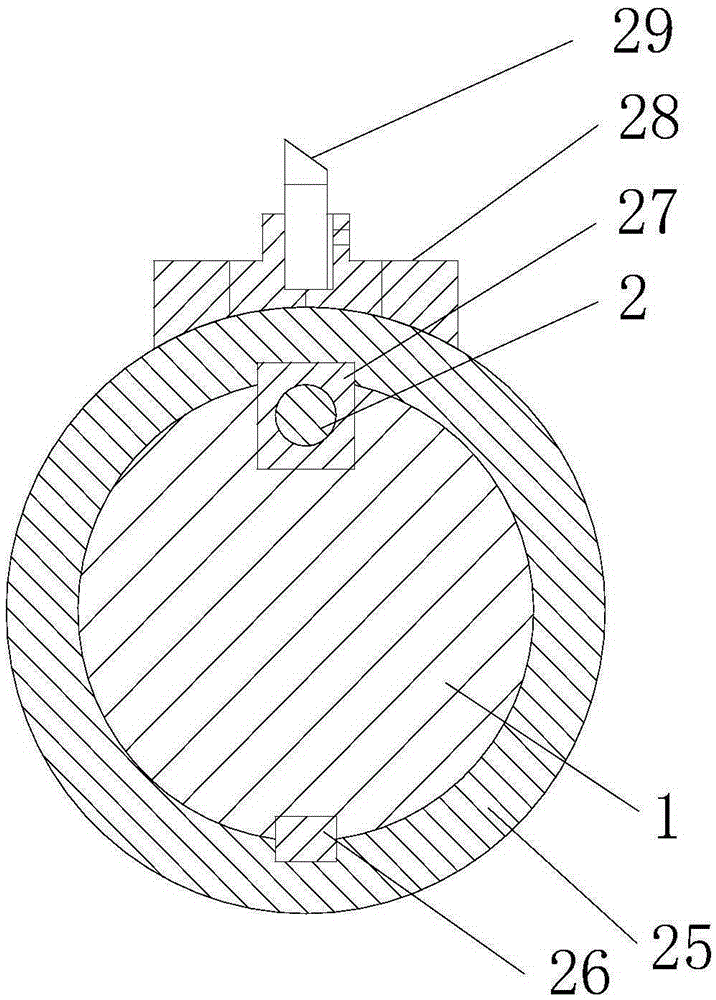 Cylindrical hole boring device