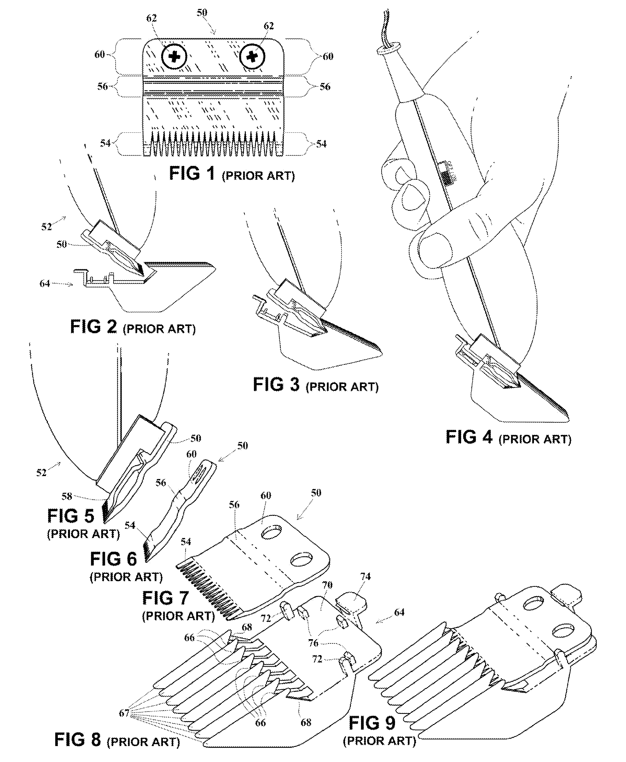 Attachment guide comb conduit