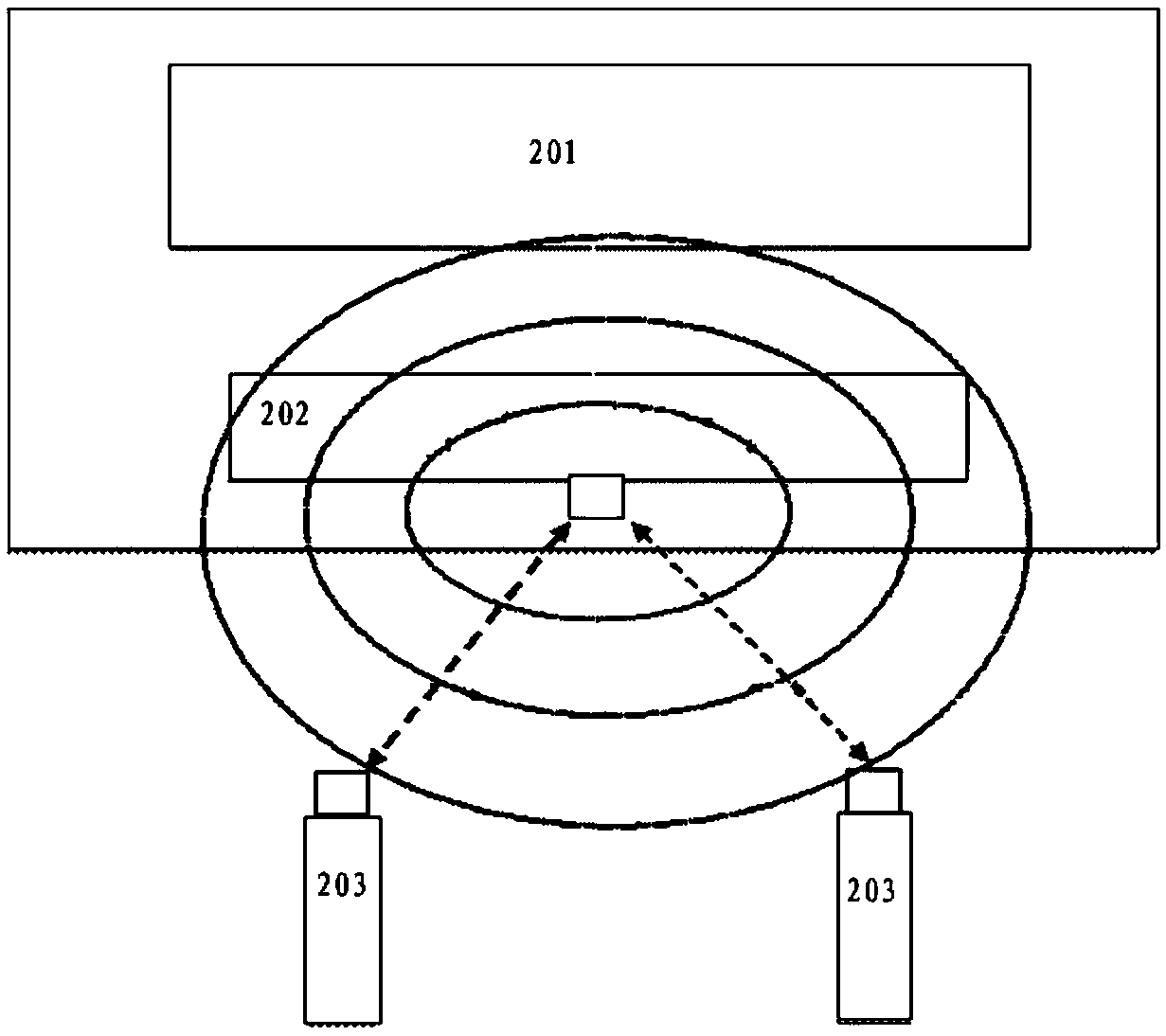 Head-mounted display device, and handle and location tracking method thereof