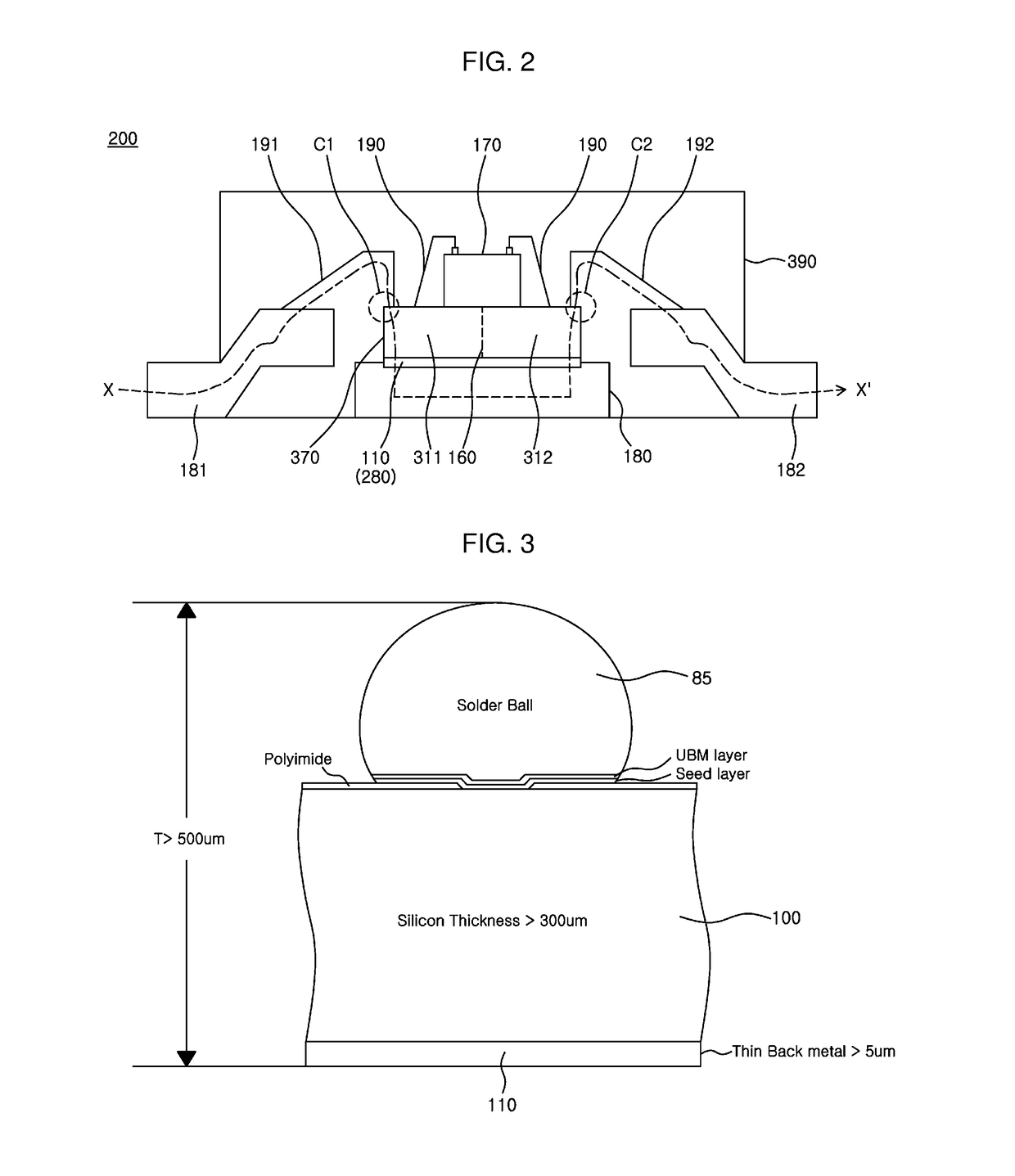 Wafer-level chip-scale package including power semiconductor and manufacturing method thereof