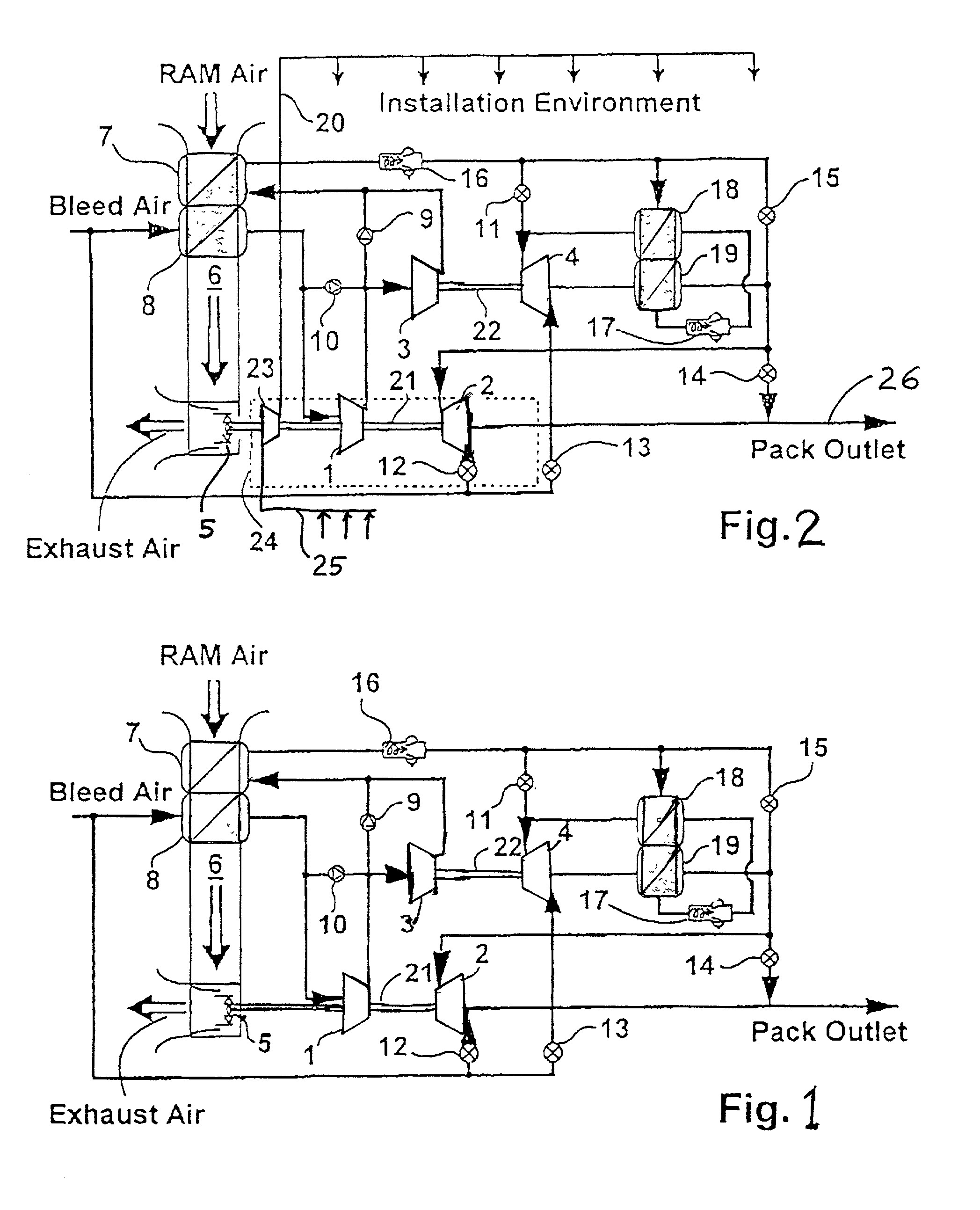 Aircraft air conditioning system providing auxiliary ventilation